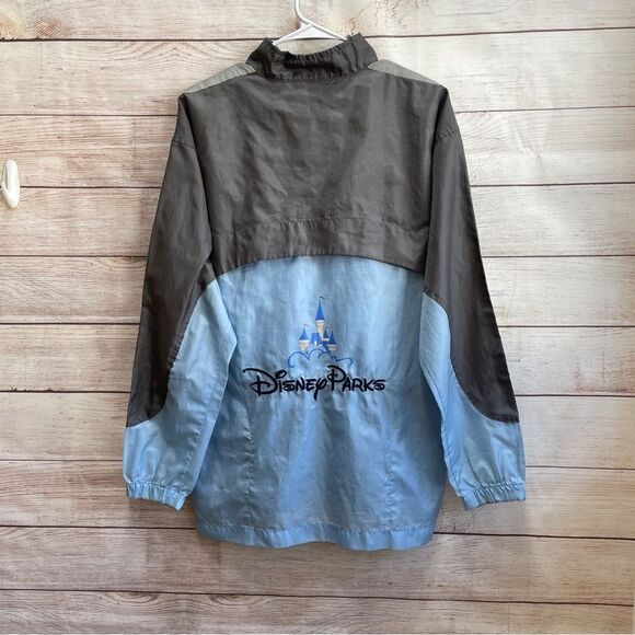 DISNEY PARKS EMBROIDERED WINDBREAKER IN BLUE AND GRAY - Picture 4 of 11